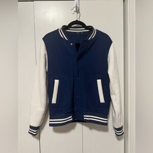 Bossini Blue and White Varsity Baseball Jacket